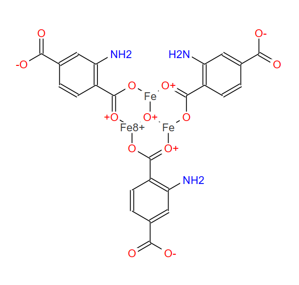 三[Μ-[2-氨基-1,4-苯二甲酸(2-)-ΚO1:ΚO'1]]-Μ3-氧三铁 1341134-09-5