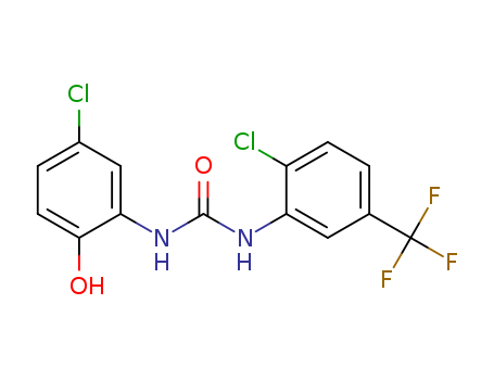 1-(5-氯-2-羟基苯基)-3-(2-氯-5-(三氟甲基)苯基)脲
