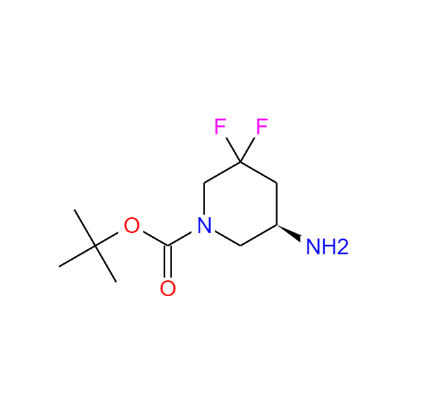 叔-丁基 (5R)-5-氨基-3,3-二氟哌啶-1-甲酸基酯 1392473-32-3