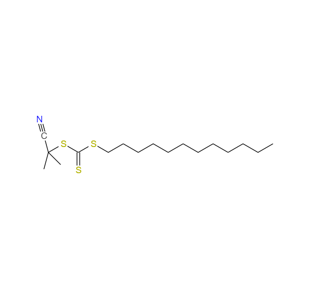 S-(2-氰基-2-丙基)-S-十二烷基三硫代羰基酯 870196-83-1