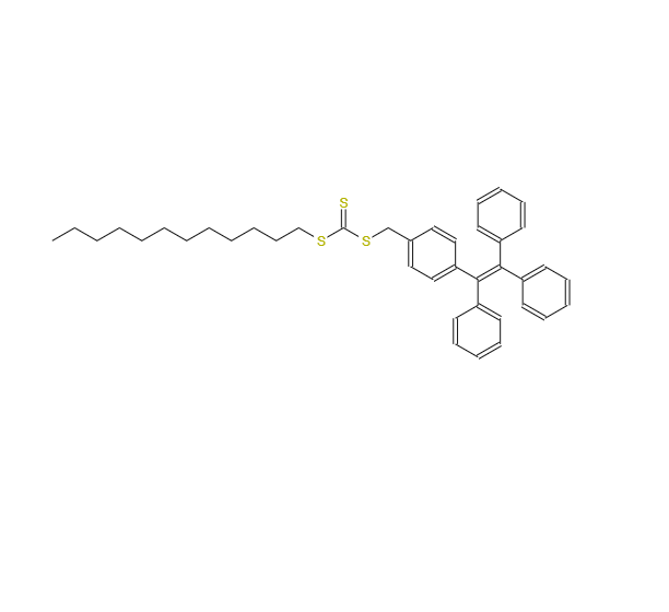 十二烷基(4-(1,2,2-三苯基乙烯基)苄基)三硫代碳酸酯