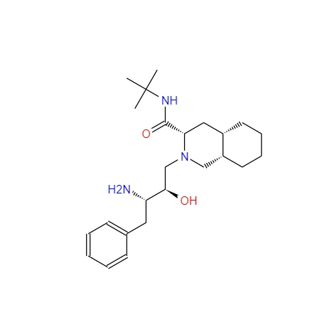 (3S,4a,8aS)-2-[(2R,3S)-3-氨基-2-羟基-4-苯基丁基]-N-叔丁基十氢异喹啉-3-甲酰胺 136522-17-3