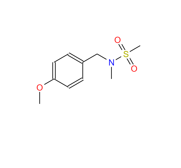 N-(4-甲氧基苯基)-N-甲基甲磺酰胺 34825-81-5