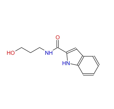 N-(3-hydroxypropyl)-1H-indole-2-carboxamide 357616-16-1