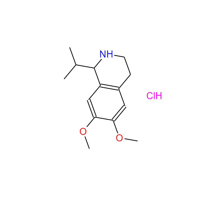 1,2,3,4-tetrahydro-1-isopropyl-6,7-dimethoxyisoquinoline hydrochloride 214046-76-1