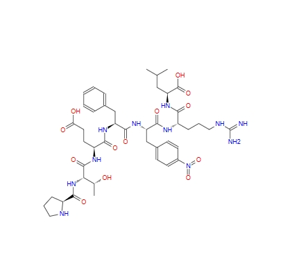 H-脯氨酰-苏氨酰-谷氨酰-苯丙氨酰-对硝基苯丙氨酰-精氨酰-亮氨酸 90331-82-1