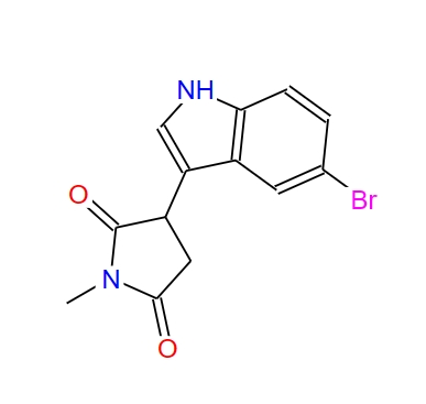 3-(5-Bromo-1h-indol-3-yl)-1-methylpyrrolidine-2,5-dione 163886-93-9