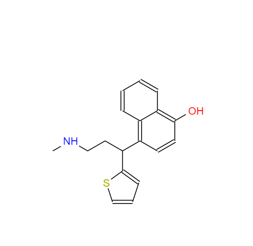 (RS)-4-[3-甲氨基-1-(2-噻吩基)丙基]-1-萘酚 949095-98-1