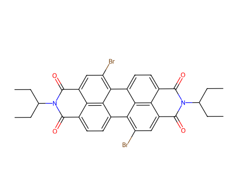 nthra[2,1,9-def:6,5,10-d'e'f']diisoquinoline-1,3,8,10(2H,9H)-tetrone, 5,12-dibromo-2,9-bis(1-ethylpropyl)-