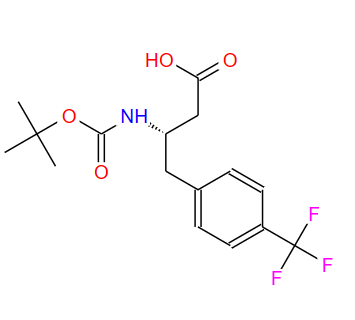 270065-80-0;BOC-(S)-3-氨基-4-(4-三氟甲苯基)-丁酸;Boc-(S)-3-amino-4-(4-trifluoromethylphenyl)-butyric acid