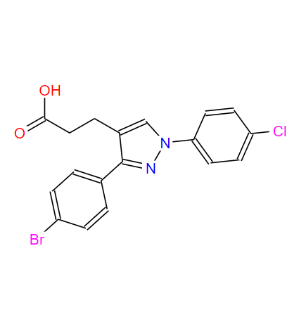 870704-04-4 3-(4-溴苯基)-1-(4-氯苯基)吡唑-4-丙酸