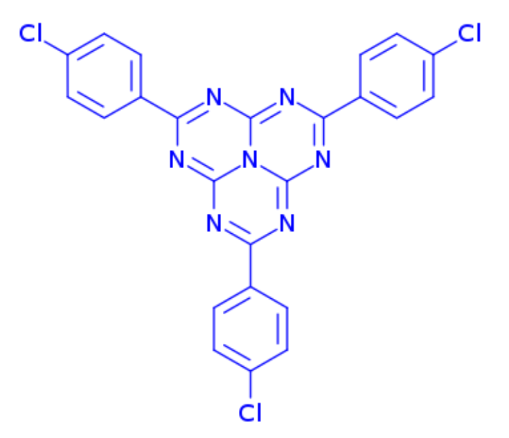 2,5,8-tris(4-chlorophenyl)-1,3,4,6,7,9,9b-heptaazaphenalene