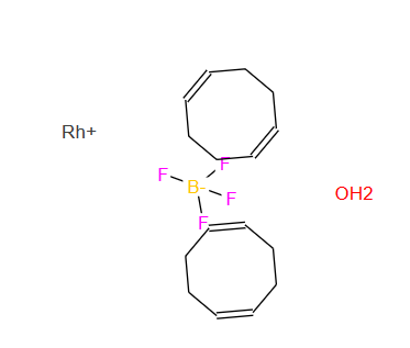 207124-65-0;双(1,5-环辛二烯)四氟硼酸铑(Ⅰ)水合物;BIS(1 5-CYCLOOCTADIENE)RHODIUM(I)