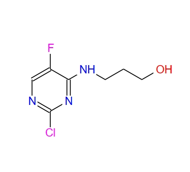 3-(2-chloro-5-fluoro-pyrimidin-4-ylamino)-propan-1-ol 16145-15-6