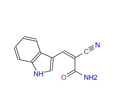 2-cyano-3-indol-3-yl-acrylic acid amide 6940-85-8