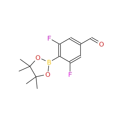 2,6-二氟-5-甲酰基苯基硼酸频那醇酯 870717-92-3