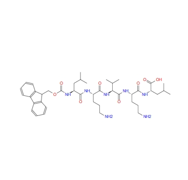 N-[(9H-fluoren-9-ylmethoxy)carbonyl]-L-leucyl-L-ornithyl-L-valyl-L-ornithyl- L-Leucine 1207275-87-3