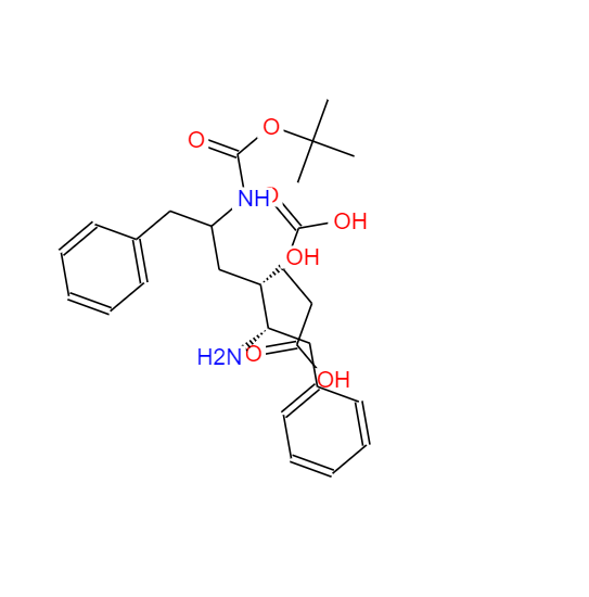 (2S,3S,5S)-5-叔丁氧基甲酰氨基-2-氨基-3-羟基-1,6-二苯基己烷琥珀酸盐 183388-64-9