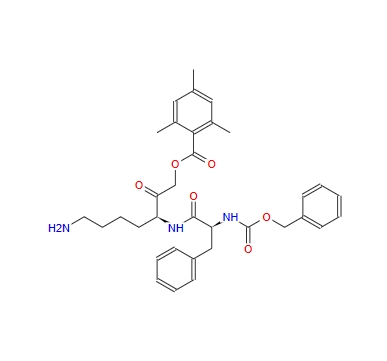 Z-Phe-Lys-2,4,6-trimethylbenzoyloxy-methylketone trifluoroacetate salt 118253-05-7