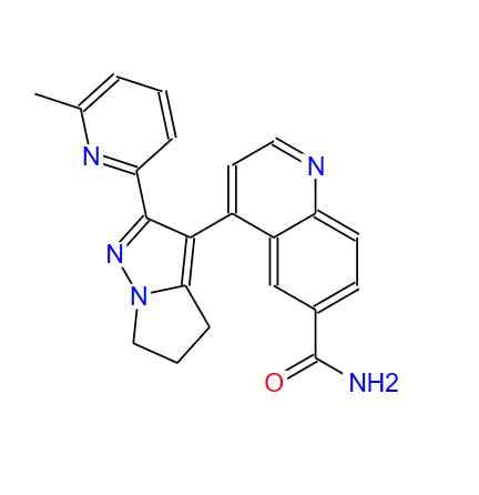 4-(2-(6-甲基吡啶-2-基)-5,6-二氢-4H-吡咯并[1,2-b]吡唑-3-基)喹啉-6-甲酰胺 700874-72-2