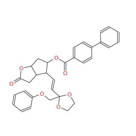118392-79-3 六氢-2-氧代-4-[2-[2-(苯氧基甲基)-1,3-二氧环戊-2-基]乙烯基]-2H-环戊并[B]呋喃-5-基 [1,1'-联苯]-4-甲酸酯