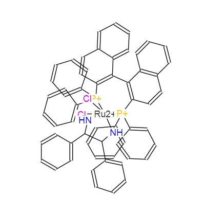 212143-23-2；二氯[(R)-(+)-2,2'-二(二苯基膦基)-1,1'-联萘基][(1R,2R)-(+)-1,2-二苯基乙二胺]钌(II)