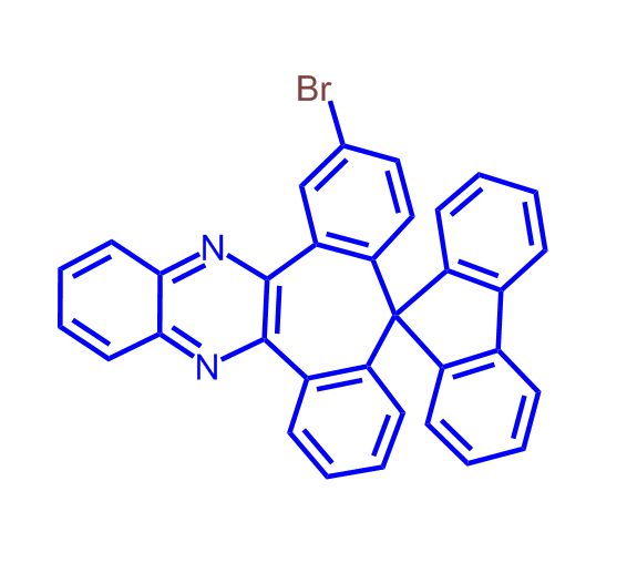 7-bromospiro[dibenzo[3,4:6,7]cyclohepta[1,2-b]quinoxaline-10,9'-fluorene]