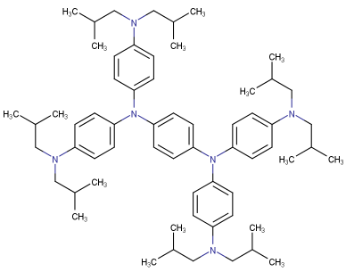 N,N,N',N'-四(对二异丁胺基苯基)-对苯二胺;485831-34-3;外观:类白色粉末；接受大数量定制，按需分装！