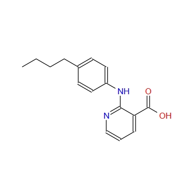 2-(4-butyl-anilino)-nicotinic acid 55285-35-3
