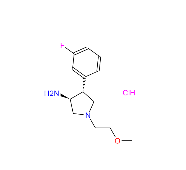 (3S,4R)-4-(3-fluorophenyl)-1-(2-methoxyethyl)pyrrolidin-3-aminedihydrochloride 1414567-41-1