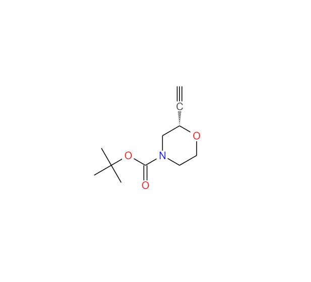 4-Morpholinecarboxylic acid, 2-ethynyl-, 1,1-dimethylethyl ester, (2S)- 1621165-19-2