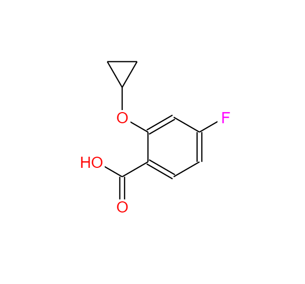 2-环丙氧基-4-氟苯甲酸 1243377-98-1