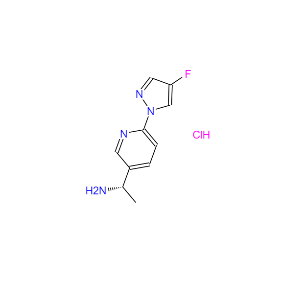 (S)-1-(6-(4-氟-1H-吡唑-1-基)吡啶-3-基)乙胺二盐酸盐 1980023-97-9