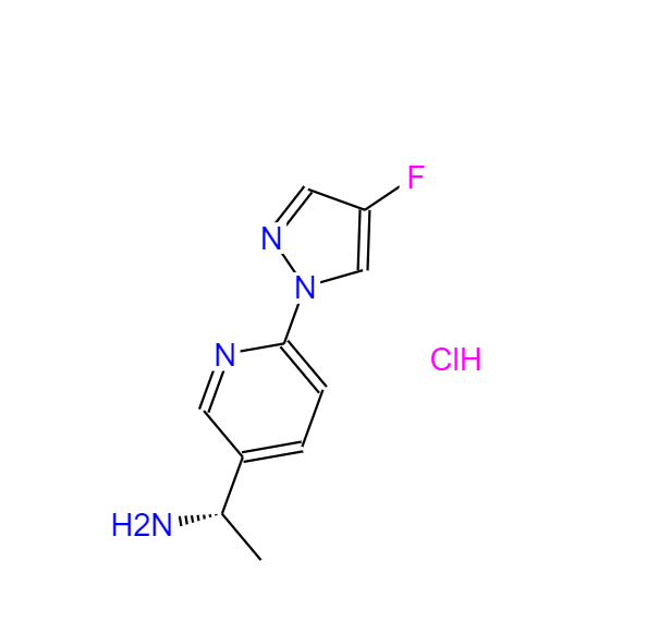 (S)-1-(6-(4-氟-1H-吡唑-1-基)吡啶-3-基)乙-1-胺盐酸盐 2097133-17-8
