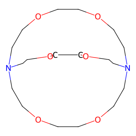 aladdin 阿拉丁 H119933 4,7,13,16,21,24-六氧-1,10-二氮双环[8.8.8]二十六烷 23978-09-8 98%