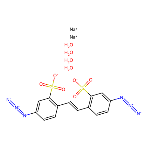 aladdin 阿拉丁 D579467 4,4'-二叠氮二苯乙烯-2,2'-二磺酸二钠四水合物 2718-90-3 97%