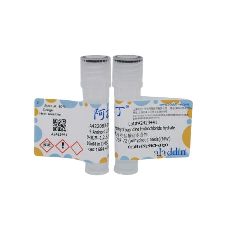 aladdin 阿拉丁 A422083 9-氨基-1,2,3,4-四氢吖啶盐酸盐水合物 1684-40-8 10mM in DMSO