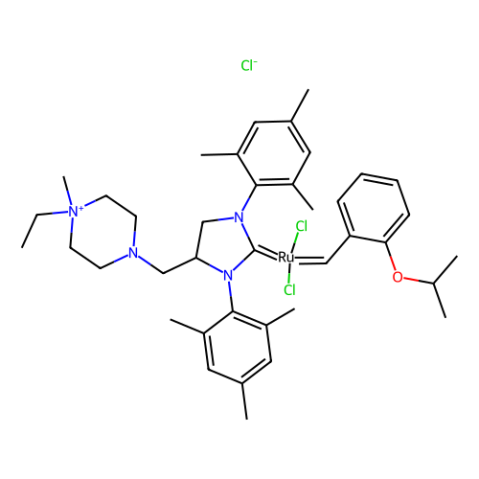 aladdin 阿拉丁 A151587 [1,3-双(2,4,6-三甲基苯基)-4-[(4-乙基-4-甲基哌嗪-1-基)甲基]-2-咪唑啉亚基]二氯(2-异丙氧苯亚甲基)氯化钌(II) 1414707-08-6 >95.0%(HPLC)