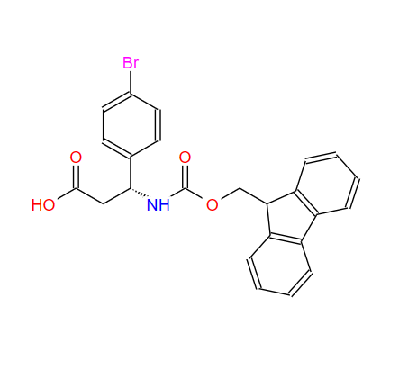 220498-04-4；FMOC-(R)-3-氨基-3-(4-溴苯基)-丙酸；FMOC-(R)-3-AMINO-3-(4-BROMO-PHENYL)-PROPIONIC ACID