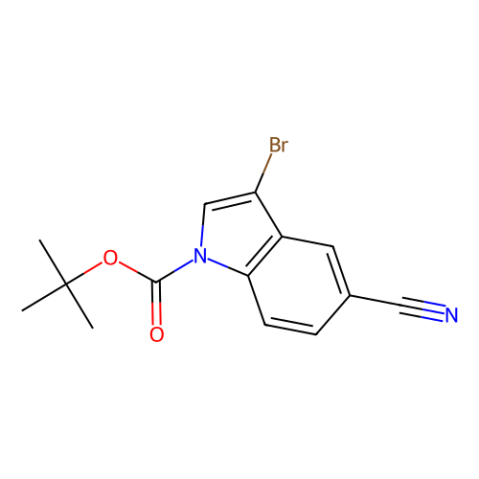 aladdin 阿拉丁 B183910 3-溴-5-氰基吲哚-1-羧酸叔丁酯 348640-12-0 96%