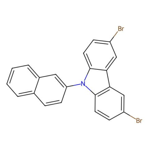 aladdin 阿拉丁 N395962 9-(2-萘基)-3,6-二溴咔唑 1221237-83-7 98%