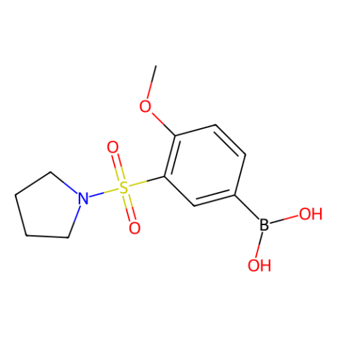 aladdin 阿拉丁 M187448 4-甲氧基-3-(吡咯烷-1-基磺酰基)苯基硼酸(含有数量不等的酸酐) 874219-52-0 98%