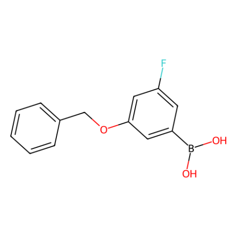 aladdin 阿拉丁 B137386 3-苄氧基-5-氟苯硼酸（含不定量酸酐） 850589-56-9 98%