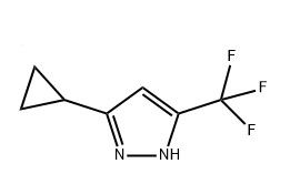 aladdin 阿拉丁 C586188 5-环丙基-3-(三氟甲基)-1H-吡唑 1027617-86-2 96%