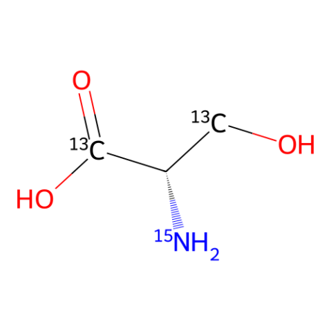 aladdin 阿拉丁 L471826 L-丝氨酸-13C?,1?N 202407-34-9 99 atom% 13C, 99 atom% 1?N, 98% (CP)
