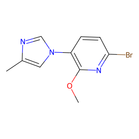 aladdin 阿拉丁 B586405 6-溴-2-甲氧基-3-(4-甲基-1H-咪唑-1-基)吡啶 1123194-98-8 95%