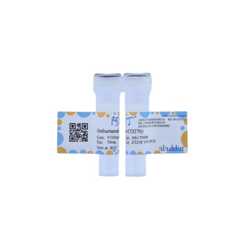 aladdin 阿拉丁 Ab170689 Omburtamab (anti-CD276) 1895083-75-6 Purity>95% (SDS-PAGE&SEC); Endotoxin Level<1.0EU/mg; Human IgG1; CHO; ELISA, FACS, Functional assay, Animal Model; Unconjugated