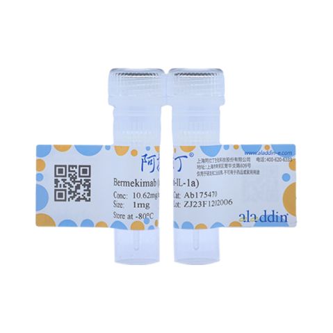 aladdin 阿拉丁 Ab175470 Bermekimab (anti-IL-1a) 1401965-15-8 Purity>95% (SDS-PAGE&SEC); Endotoxin Level<1.0EU/mg; Human IgG1; CHO; ELISA, FACS, Functional assay, Animal Model; Unconjugated