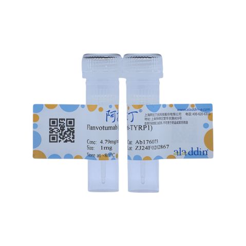aladdin 阿拉丁 Ab176073 Flanvotumab (anti-TYRP1) 1188277-05-5 Purity>95% (SDS-PAGE&SEC); Endotoxin Level<1.0EU/mg; Human IgG1; CHO; ELISA, FACS, Functional assay, Animal Model; Unconjugated