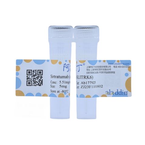aladdin 阿拉丁 Ab177925 Sirtratumab (anti-SLITRK6) 1824663-82-2 Purity>95% (SDS-PAGE&SEC); Endotoxin Level<1.0EU/mg; Human IgG2; CHO; ELISA, FACS, Functional assay, Animal Model; Unconjugated